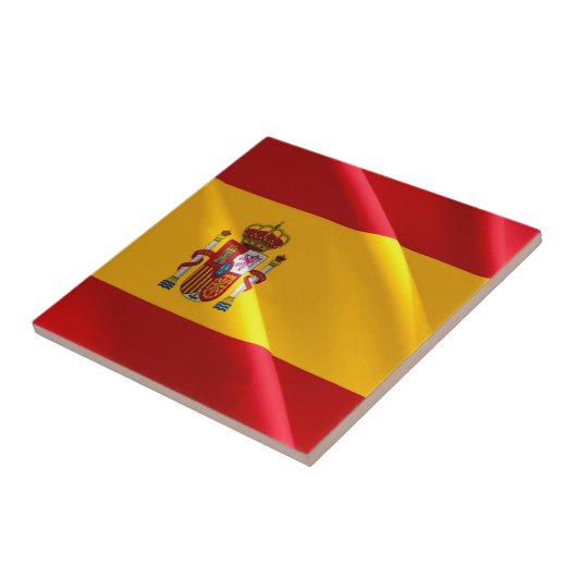 zES002 SPANSE Vlag, Spanje, Tegeltje (Zijkant)