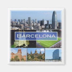 zES003 BARCELONA Spanje - Fridge Magnet