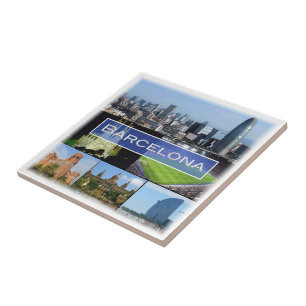 zES003 BARCELONA Spanje Tegeltje