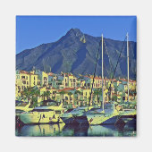 zES004 MARBELLA panorama Andalusië Spanje, Fridge Magneet (Voorkant)