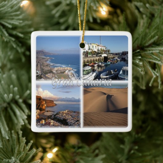 zES005 GRAN CANARIA, Canarische Eilanden, Spanje, Keramisch Ornament (Boom)