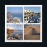 zES005 GRAN CANARIA, Canarische Eilanden, Spanje,  Magneet<br><div class="desc">Hier vind je het souvenir van je vakantie. Deze categorie bevat kogelvrije magneten van vele plaatsen in Spanje. (zES005 GRAN CANARIA, Canarische Eilanden, Spanje, fridge magnet). Verbazingwekkende vrienden en familieleden met de unieke souvenirs van uw geweldige reis. Probeer ons. #LeoPepeDesign - Kanarische eilanden, duinzee de maspalomas, mogan port, puerto de...</div>