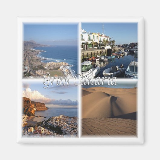 zES005 GRAN CANARIA, Canarische Eilanden, Spanje, Magneet (Voorkant)