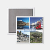 zES007 TENERIFE Canarische Eilanden Spanje, Fridge Magneet (Voorkant / Achterkant)