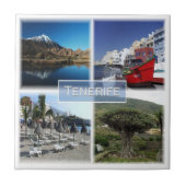 zES007 TENERIFE Canarische Eilanden Spanje, Tegeltje (Voorkant)