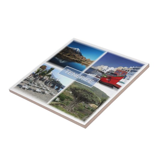 zES007 TENERIFE Canarische Eilanden Spanje, Tegeltje (Zijkant)