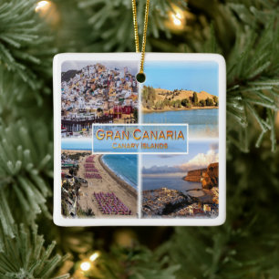 zES008 LAS PALMAS Gran Canaria Keramisch Ornament