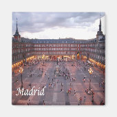zES009 MADRID Plaza Mayor Spanje - Fridge Magnet (Voorkant)