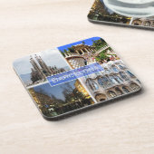 zES010 BARCELONA, Spanje, Europa, Bier Onderzetter (Linkerzijde)