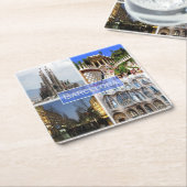 zES010 BARCELONA, Spanje, Europa, Kartonnen Onderzetters (Schuin)