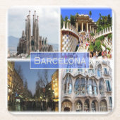 zES010 BARCELONA, Spanje, Europa, Kartonnen Onderzetters (Voorkant)