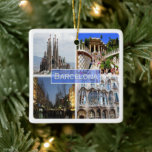 zES010 BARCELONA, Spanje, Europa, keramisch Orname Ornament<br><div class="desc">Hier vind je het souvenir van je vakantie. Deze categorie bevat keramisch ornament op veel plaatsen in Spanje. . (zES010 BARCELONA, Spanje, Europa, keramisch ornament). Verbazingwekkende vrienden en familieleden met de unieke souvenirs van uw geweldige reis. Probeer ons. #LeoPepeDesign - sagrada família, casa batlló, park güell, rambla 's nachts, leopepedesign,...</div>