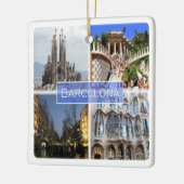 zES010 BARCELONA, Spanje, Europa, keramisch Orname Ornament (Links)