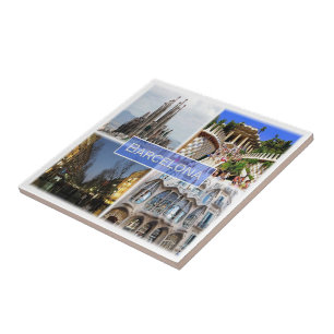 zES010 BARCELONA, Spanje, Europa, Tegeltje