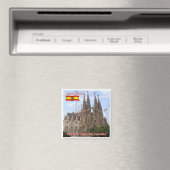 zES013 BARCELONA Basilica Sagrada Familia, Fridge Magneet (Insitu (Vaatwasser))