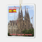 zES013 BARCELONA Basilica Sagrada Familia, Keramisch Ornament (Links)