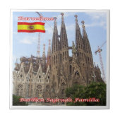zES013 BARCELONA Basilica Sagrada Familia, Tegeltje (Voorkant)