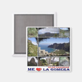 zES014 LA GOMERA - I Love - Fridge Magneet (Voorkant / Achterkant)