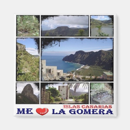 zES014 LA GOMERA - I Love - Fridge Magneet (Voorkant)