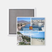 zES017 MARBELLA Costa del Sol Nerja Puerto Banus Magneet (Voorkant / Achterkant)