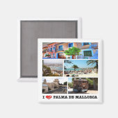 zES020 PALMA DE MALLORCA, Spanje, Fridge Magneet (Voorkant / Achterkant)