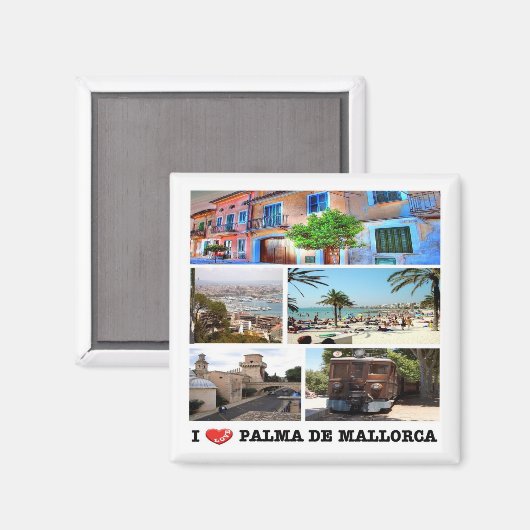 zES020 PALMA DE MALLORCA, Spanje, Fridge Magneet (Voorkant / Achterkant)