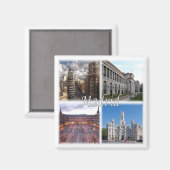 zES021 MADRID Spanje, koelkast Magneet (Voorkant / Achterkant)