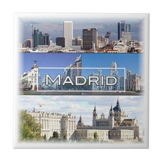zES023 MADRID, Spanje Tegeltje (Voorkant)