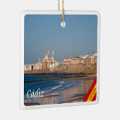 zES028 CADIZ panorama Spanje, Keramisch Ornament (Rechts)