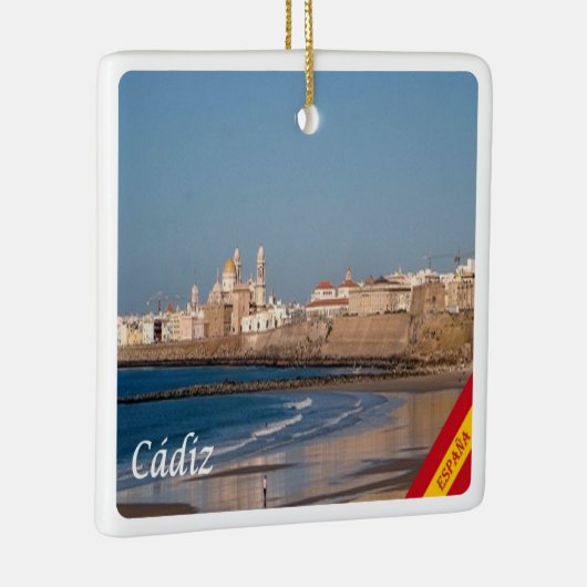 zES028 CADIZ panorama Spanje, Keramisch Ornament (Rechts)