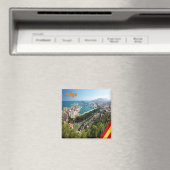zES032 panorama van MALAGA, Spanje, Europa, Fridge Magneet (Insitu (Vaatwasser))