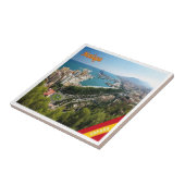 zES032 panorama van MALAGA, Spanje, Europa, Tegeltje (Zijkant)