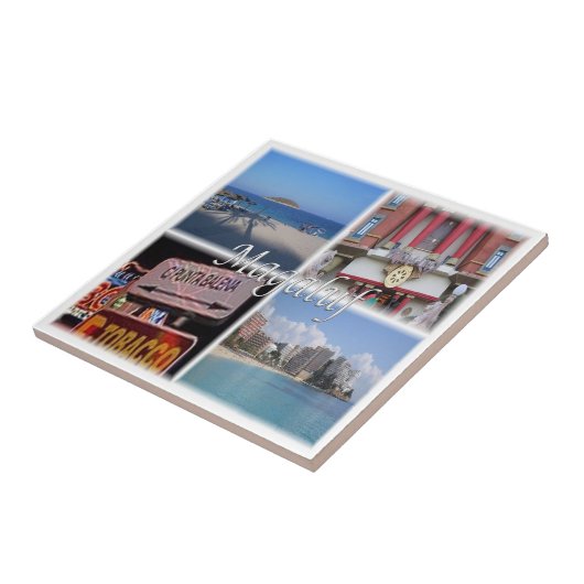 zES034 MAGALUF Mallorca Spanje, Tegeltje (Zijkant)