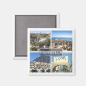 zES035 MARBELLA Spanje, Fridge Magneet (Voorkant / Achterkant)