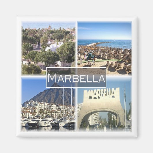 zES035 MARBELLA Spanje, Fridge Magneet (Voorkant)