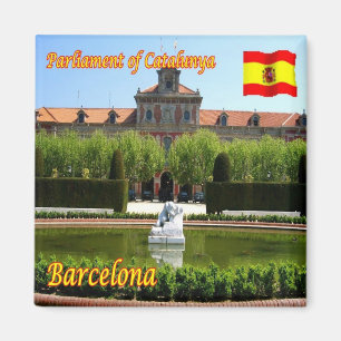 zES039 BARCELONA, Spanje Square, Fridge Magneet