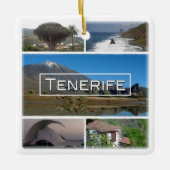 zES045 TENERIFE, Canarische Eilanden, Spanje, Keramisch Ornament (Voorkant)