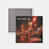zES048 BARCELONA, Gate Bridge, Spanje, Fridge Magneet (Voorkant / Achterkant)
