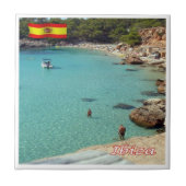 zES055 EIVISSA Het Strand, Spanje, Tegeltje (Voorkant)