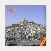 zES058 EIVISSA Town, Spanje, Fridge Magneet (Voorkant)