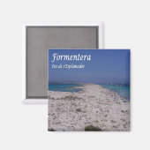 zES064 FORMENTERA panorama, Balearen Spanje, Fridg Magneet (Voorkant / Achterkant)