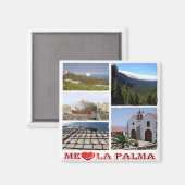 zES073 LA PALMA I LIVE, Spanje, Fridge Magneet (Voorkant / Achterkant)