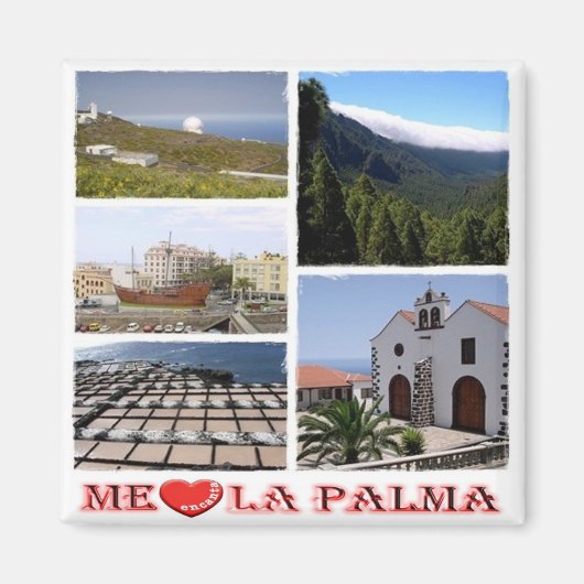 zES073 LA PALMA I LIVE, Spanje, Fridge Magneet (Voorkant)