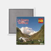 zES078 LA GOMERA VALLE GRAN REY, Spanje, Fridge Magneet (Voorkant / Achterkant)