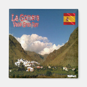 zES078 LA GOMERA VALLE GRAN REY, Spanje, Fridge Magneet