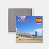 zES086 LANZAROTE, ARRECIFE, Spanje, Fridge Magneet (Voorkant / Achterkant)