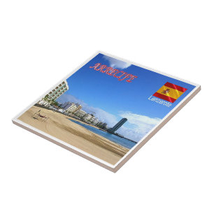 zES086 LANZAROTE, ARRECIFE, Spanje, Tegeltje