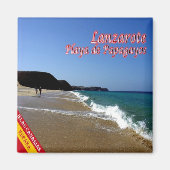 zES088 LANZAROTE, PAPAGAYOS BEACH, Spanje, Fridge Magneet (Voorkant)