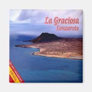 zES089 LANZAROTE, LA GRACIOSA, Spanje, Fridge Magneet