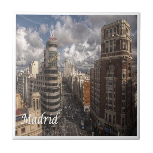 zES091 MADRID, Spanje, Tegeltje (Voorkant)
